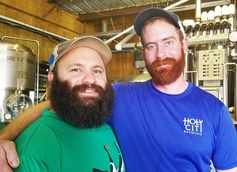 Holy City head brewer Sean Guidera and assistant brewer Jack Pitts Holy City head brewer Sean Guidera and assistant brewer Jack Pitts