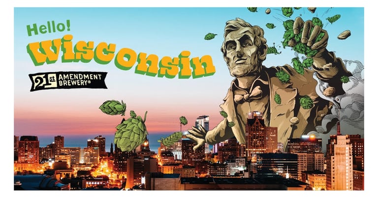 21st Amendment Brewery Now Distributing in Wisconsin