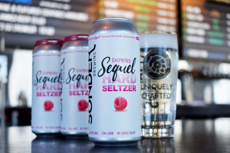 Sonder Brewing Unveils Raspberry Sequel Hard Seltzer in Cans