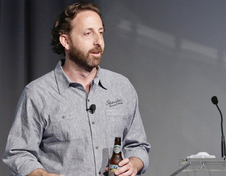 Jeremy Cowan speaks at a BevNet conference.