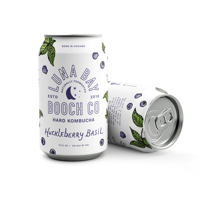 Luna Bay Booch Announces New Limited-Edition Huckleberry Basil Flavor