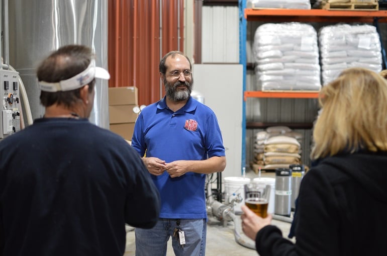 The Knott family lead tours of their Cajun brewery every Saturday. The Knott family lead tours of Bayou Teche every Saturday.