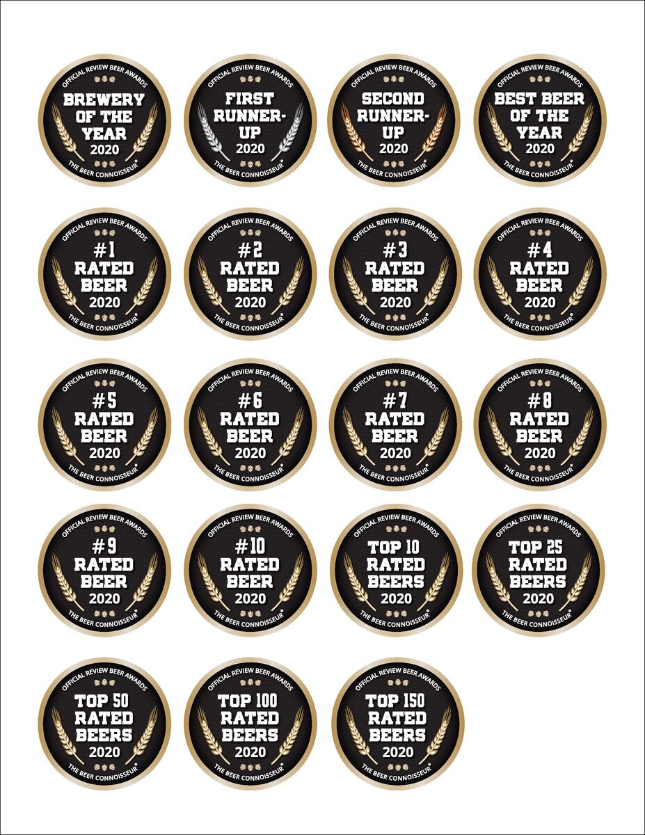 The Beer Connoisseur's Awards Medals