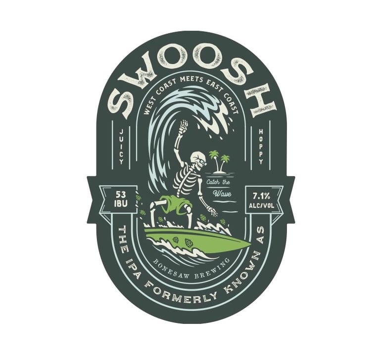 A Tasting at the Murder Table Reviews Bonesaw Brewing's The IPA Formerly Known as Swoosh