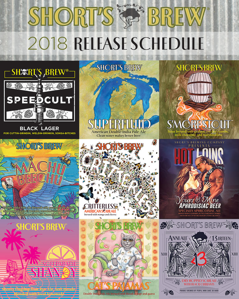 Short’s Announces 2018 Release Calendar