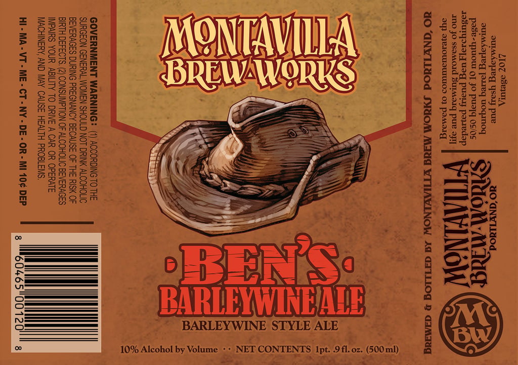 Montavilla Brew Works First Bottled Beer Ben's Barleywine