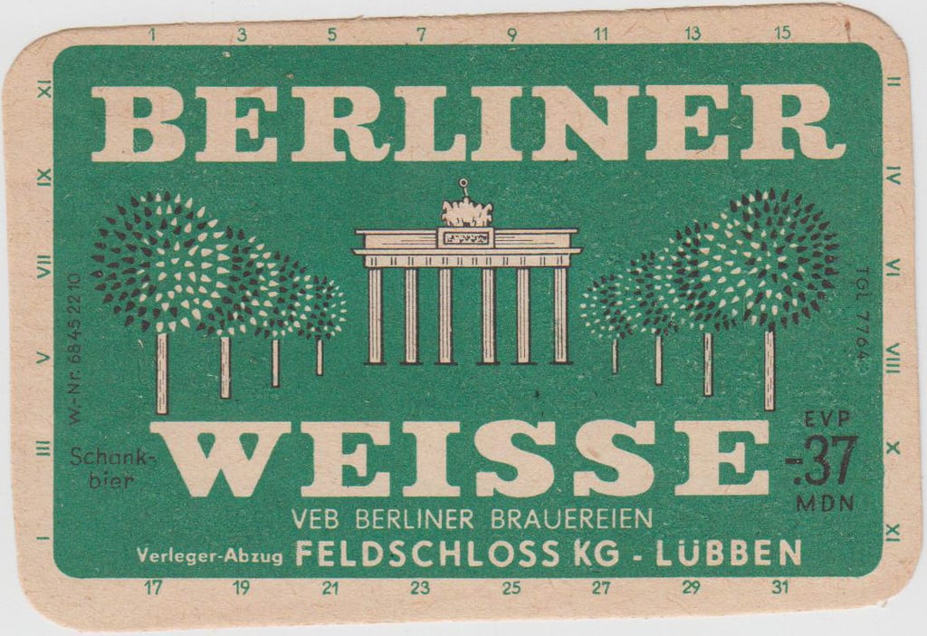 Berliner Weisse Old Advertisement