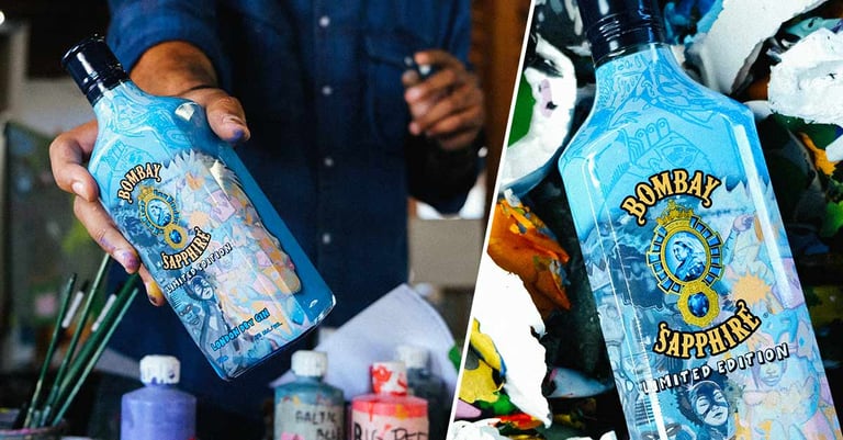 Bombay Sapphire Gin Collaborates With Hebru Brantley on First-Ever Artist Designed Bottle