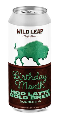 Birthday Month Hop Latte Cold Brew Double IPA Wild Leap Brew Co.