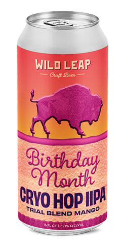 Birthday Month Mango Cryo Hop IIPA Wild Leap Brew Co.