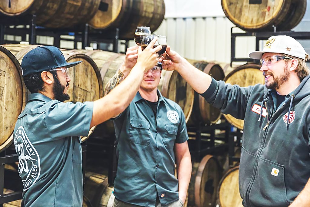 Breckenridge Head Brewer Carl Heinz (right) and Barrel Master Eddie Varela (left)