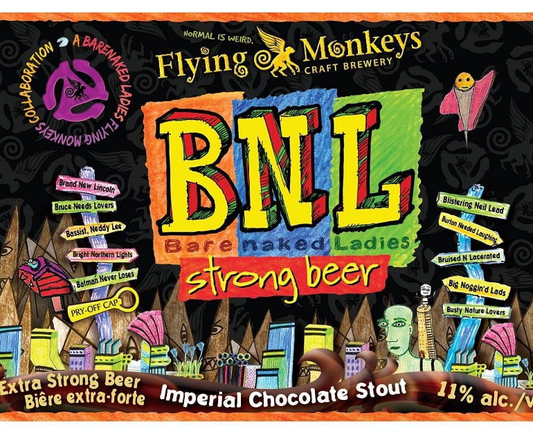 Barenaked Ladies Strong Beer Label