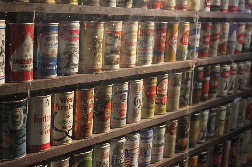 Brickskeller Beer Can Wall