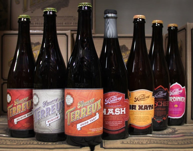 Bruery Beer Bottles