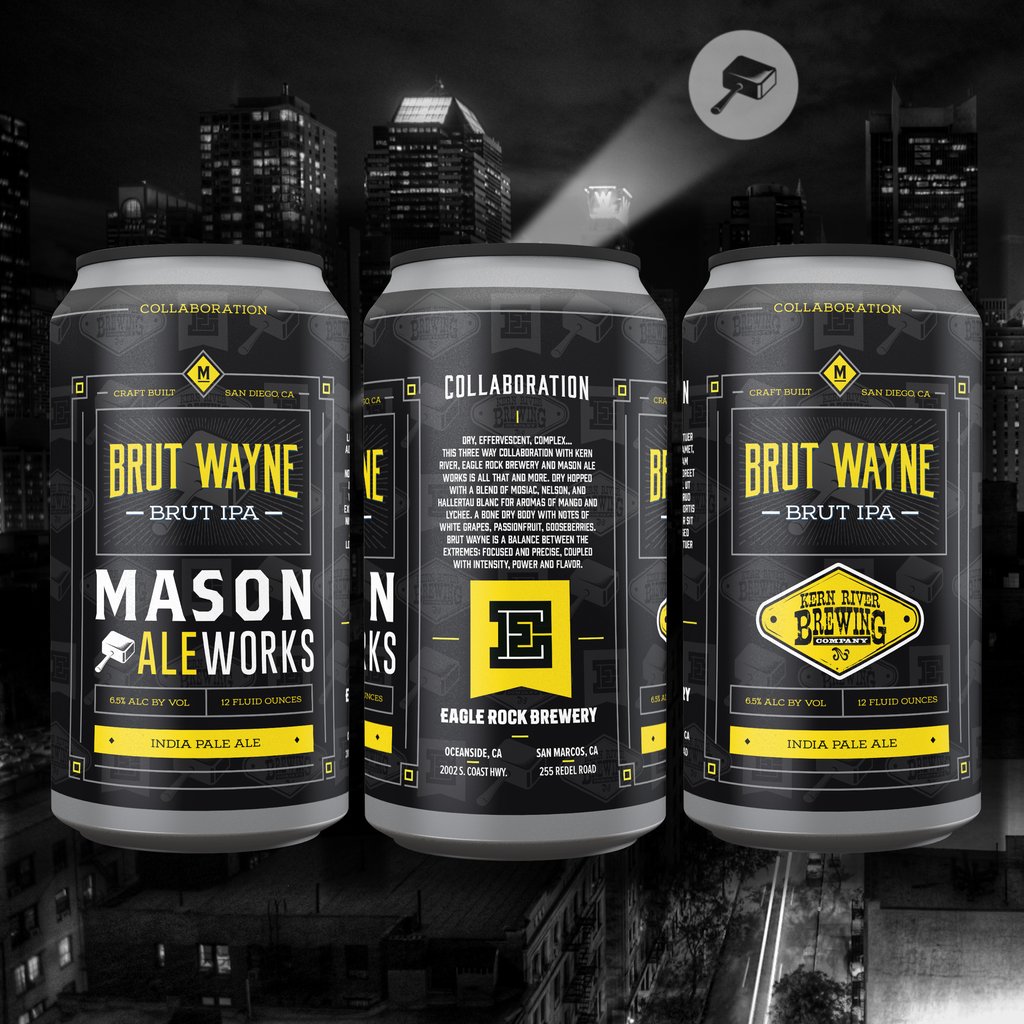 Brut Wayne Brut IPA Collaboration Beer Debuts from Mason Ale Works