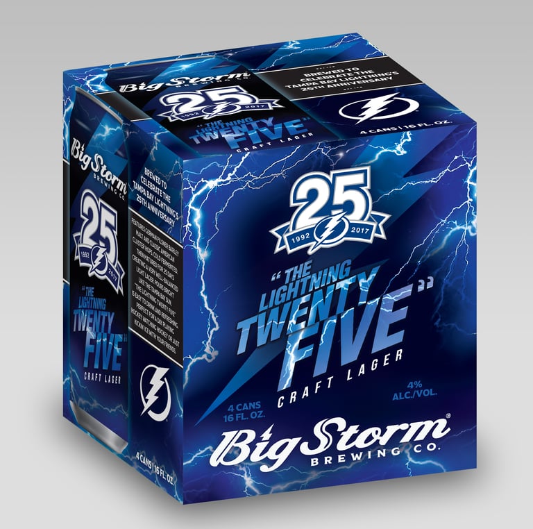 Big Storm Celebrates 25 Years of Tampa Bay Lightning With Beer