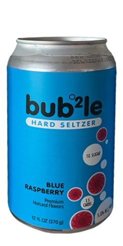 Bub2les Blue Raspberry Seltzer