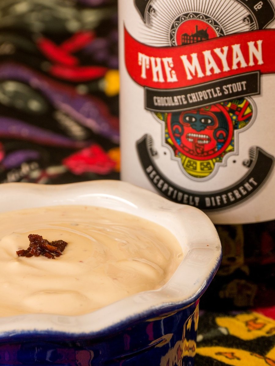 An Ilkley The Mayan adds sweet roasty heat and body to a chipote lime crema. Ilkley The Mayan Chocolate Chipotle Stout and Chipotle Lime Crema Food Pairing