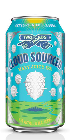 Cloud Sourced Hazy Juicy IPA Two Roads Brewing Co.