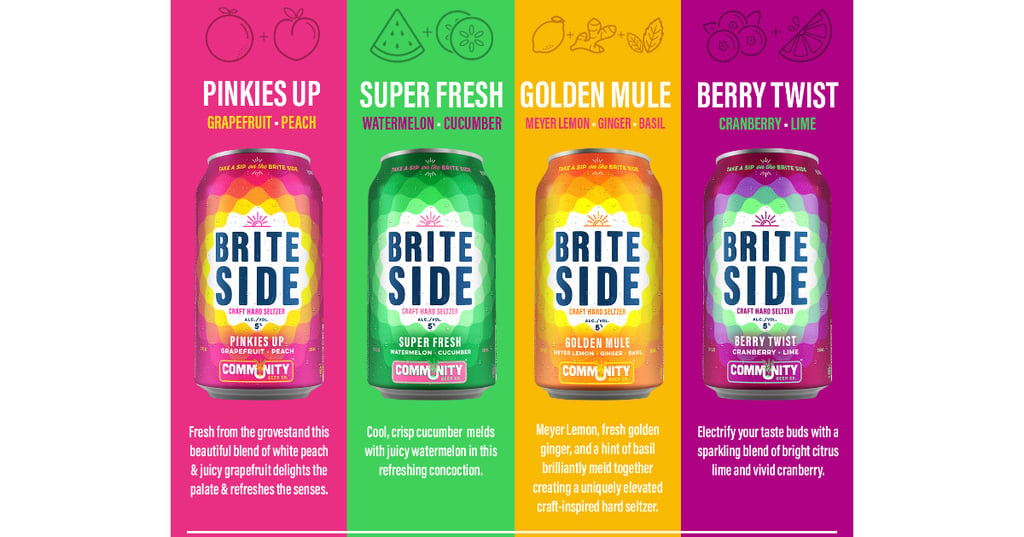 Community Beer Co. Unveils Brite Side Craft Hard Seltzer