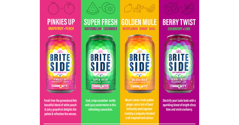 Community Beer Co. Unveils Brite Side Craft Hard Seltzer