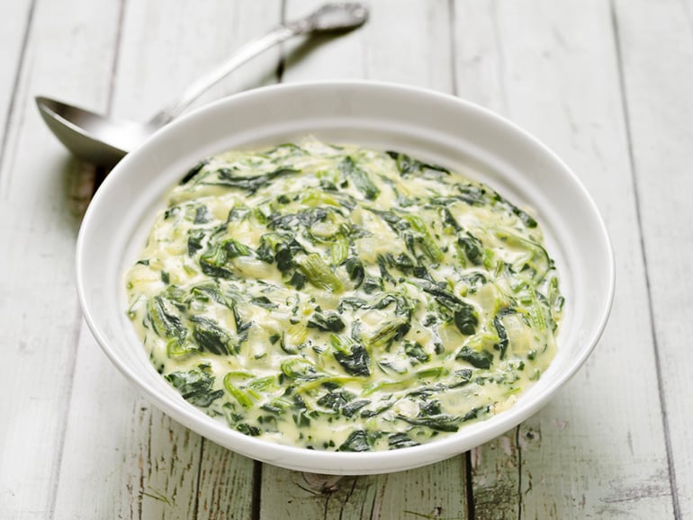 Creamed Spinach with Gruyère Cheese