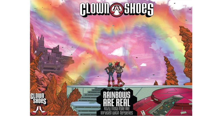 Clown Shoes Unveils Rainbows Are Real Hazy IPA Brewed with Terpenes