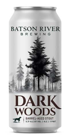 dark woods barrel-aged stout batson river brewing distilling