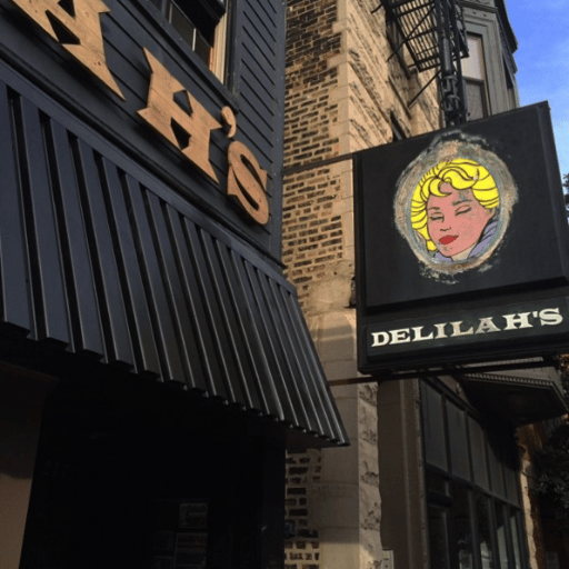Exterior sign for Delilah's