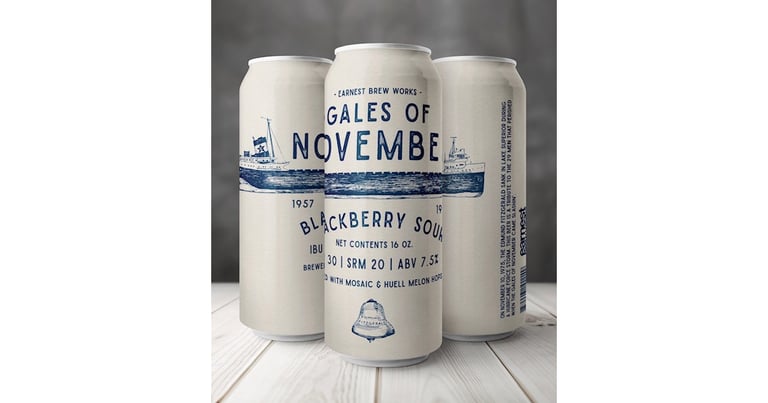 Earnest Brew Works Pays Tribute to 45th Anniversary of Edmund Fitzgerald Sinking