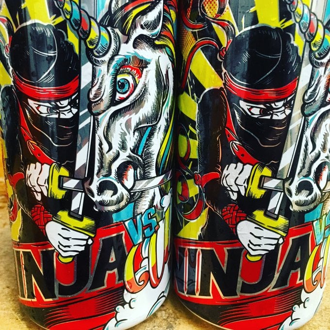 Pipeworks Brewing Co., Ninja vs Unicorn Double IPA
