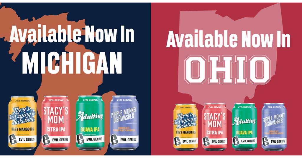 Evil Genius Beer Co. Heads to Ohio and Michigan as Part of National Expansion