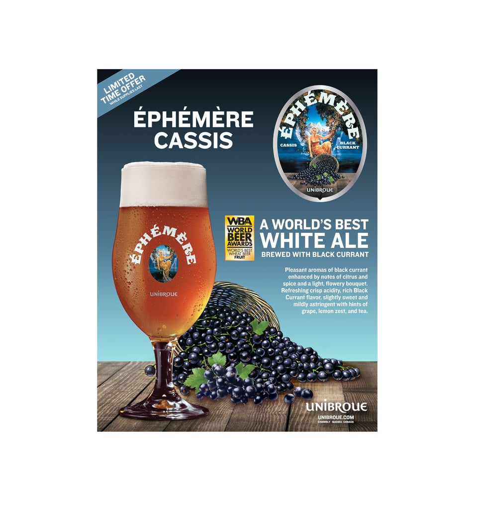 Unibroue Announces Return of Éphémère Cassis with Black Currant
