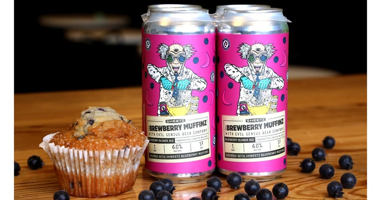 Evil Genius Beer Co. Debuts Blueberry Muffin Beer
