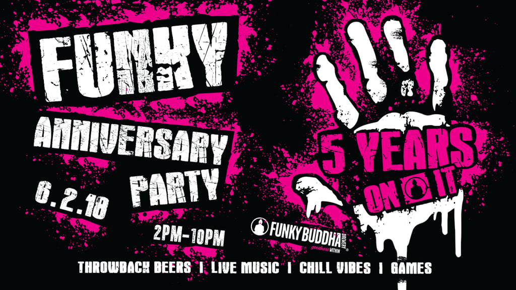 Funky Buddha Brewery Celebrates 5 Year Anniversary