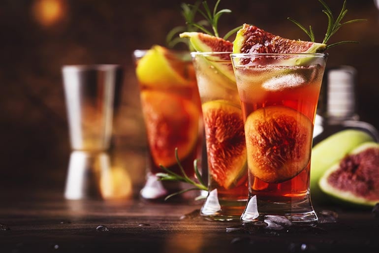 Fig and Rosemary Fizz