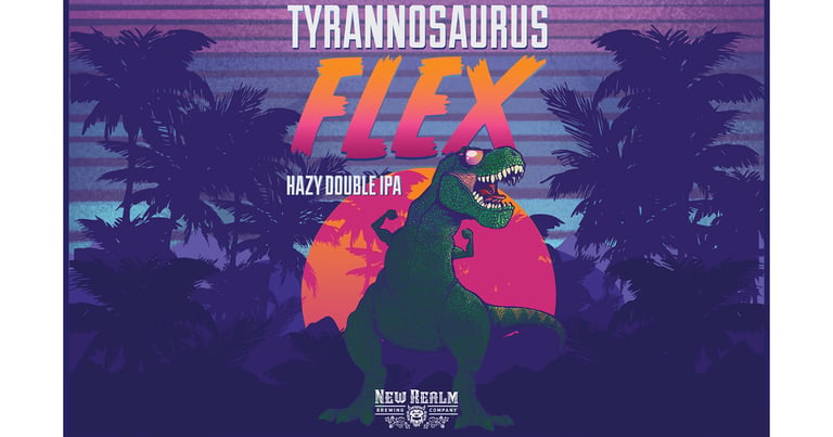 New Realm Brewing Co. Introduces Tyrannosaurus Flex Hazy Double IPA