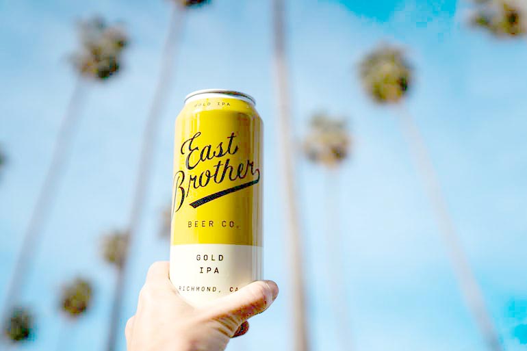 Golden IPA gold IPA east brother beer co.