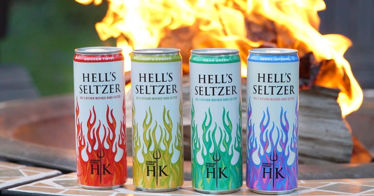 Gordon Ramsay’s Hell’s Hard Seltzer Hits Shelves