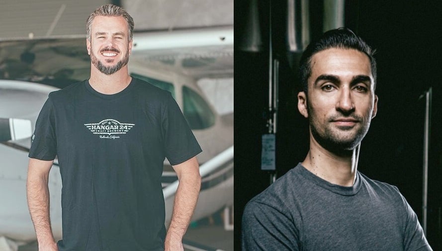 Hangar 24 Founder Ben Cook (left) and Brewery GM Armin Tchami (right)