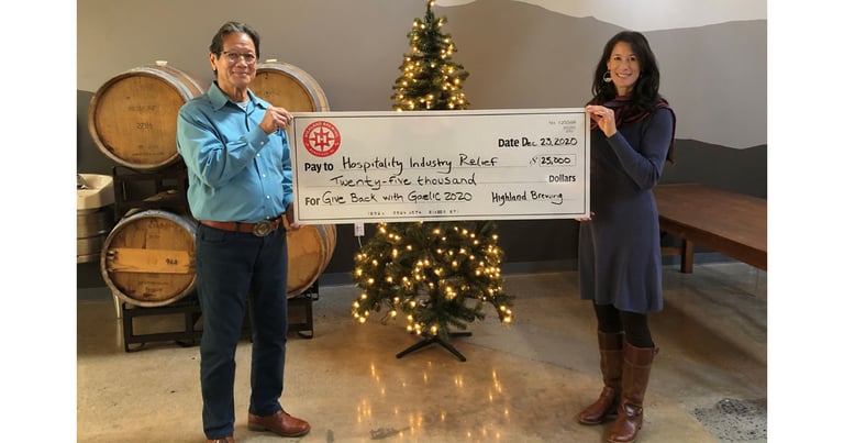 Highland Brewing Co.’s “Give Back with Gaelic” Campaign Raises 25K for Hospitality