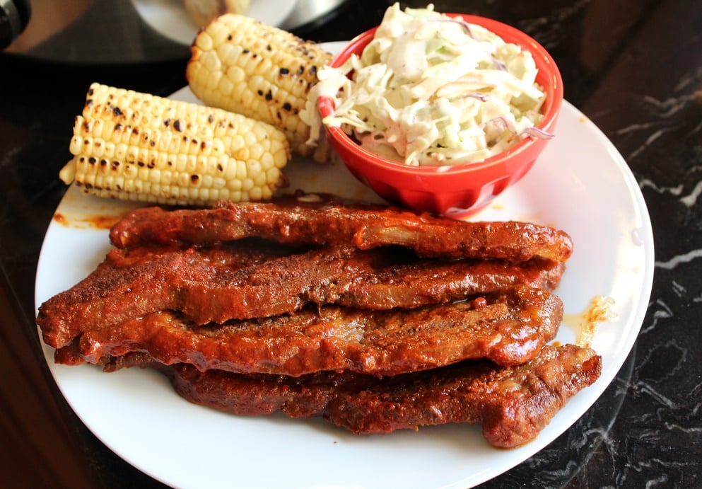 Slow cooked ribs