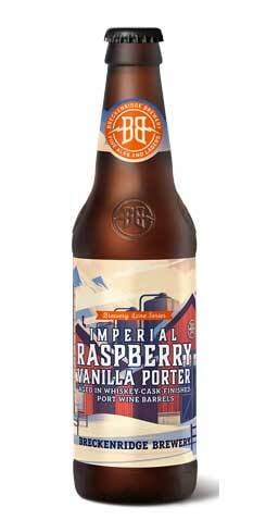 Imperial Raspberry Vanilla Porter Aged In Whiskey-Cask-Finished Port Wine Barrels Breckenridge Brewery