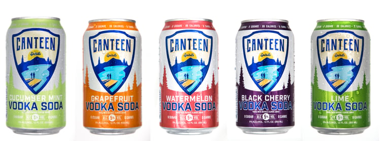 CANTEEN Spirits Announces Launch of Sparkling Vodka and Soda Across US
