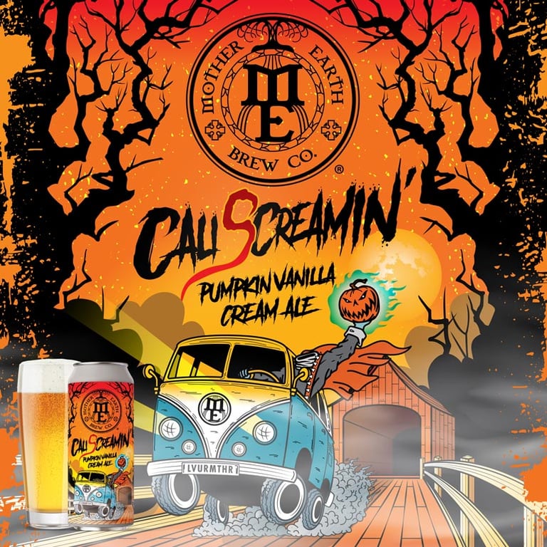 Mother Earth Brewing Co. Releases Cali Screamin’ Pumpkin Vanilla Cream Ale