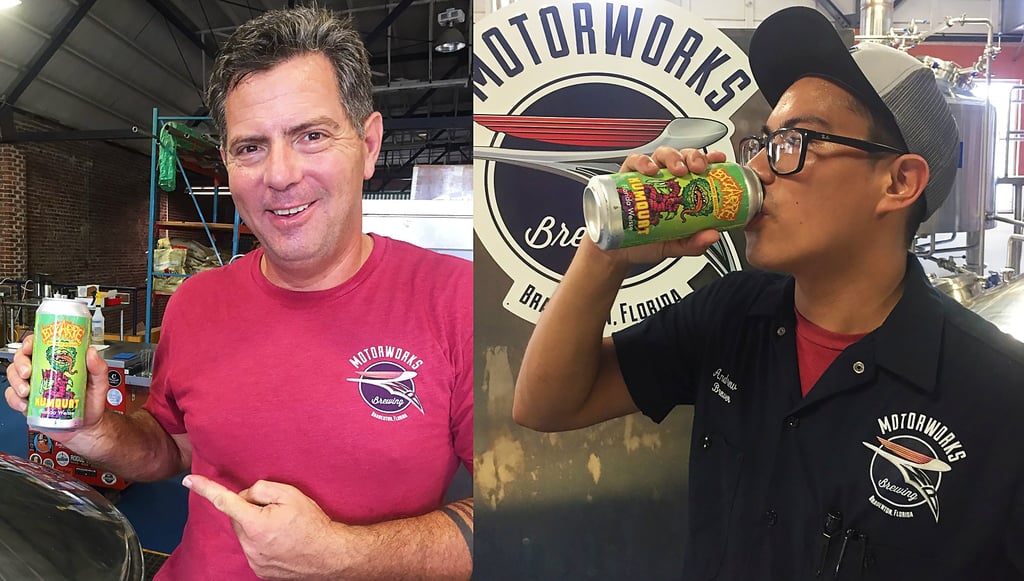Motorworks Brewing Shift Brewers Bruce Bobitt (left) and Andrew Pollard (right)