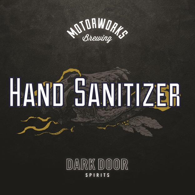 Motorworks Brewing Releases Beer Hand Sanitizer for the Coronavirus with Dark Door Spirits