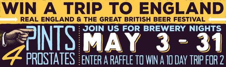 Flying Saucer and Pints for Prostates Team Up For a Cause