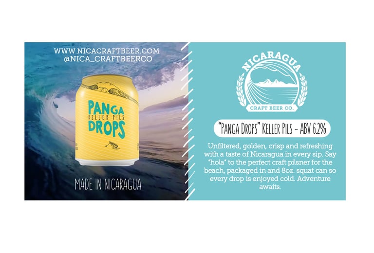 Nicaragua Craft Beer Co. Launches Panga Drops Keller Pils in North America