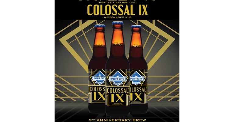 Port City Brewing Co. Celebrates 9th Anniversary with Colossal IX Weizenbock